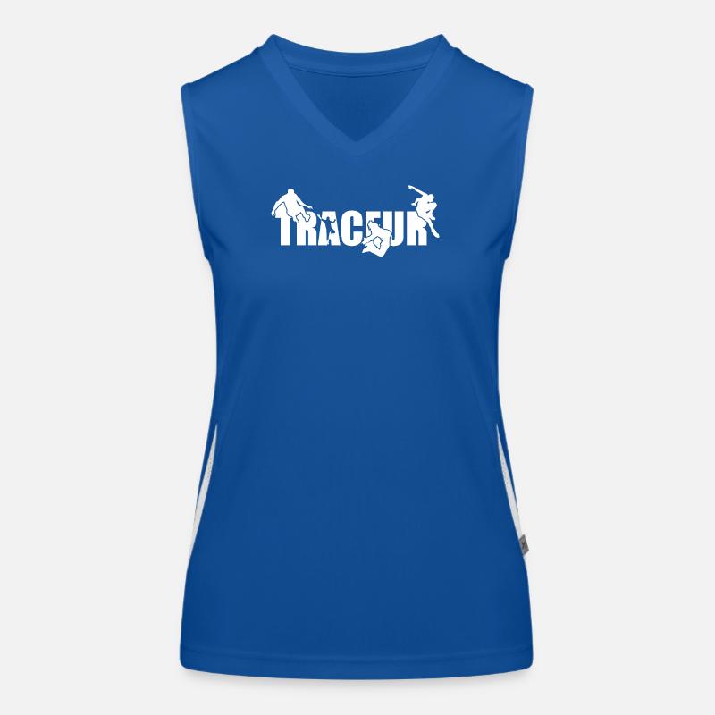 Parkour Traceur white Women's Functional Contrast Tank Top