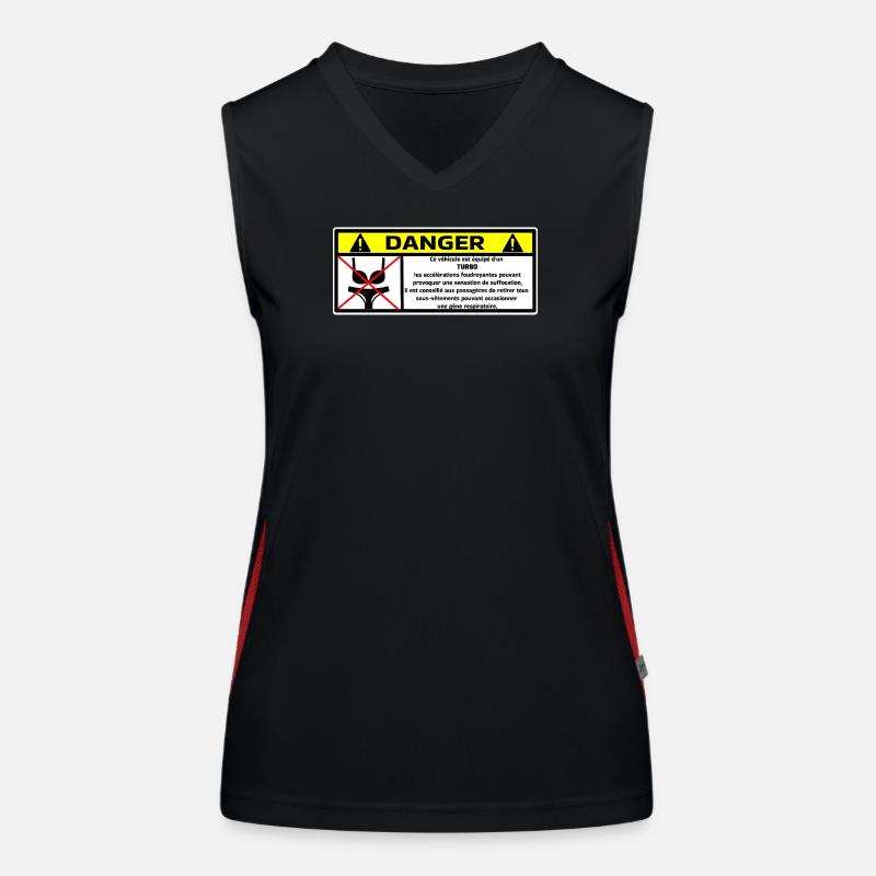 Autocollant  Débardeur respirant contrasté Femme