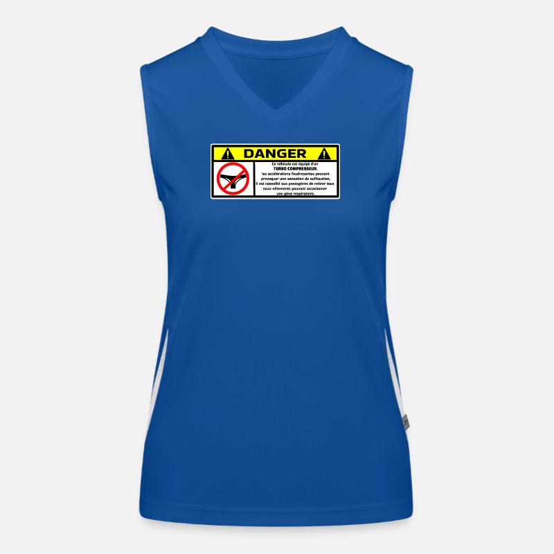 turbocompresseur Débardeur respirant contrasté Femme