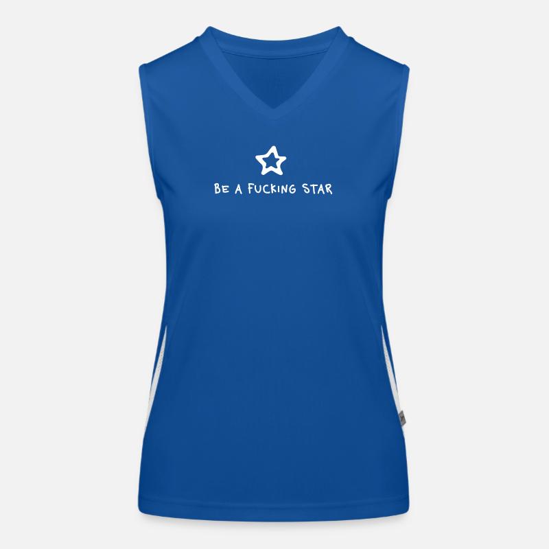 Be a fucking Star – Gen Z Statement Minimal Débardeur respirant contrasté Femme