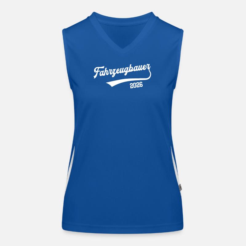 Fahrzeugbauer 2026 Ausbildung Beruf Autobauer KFZ Funktionelles Kontrast-Tank Top für Frauen