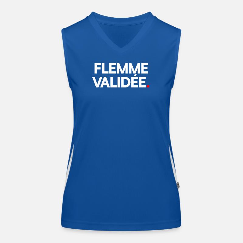 Flemme validée Débardeur respirant contrasté Femme