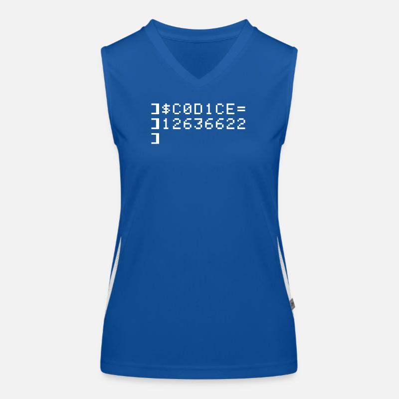 C0D1CE Codice 8-Bit Esadecimal Code Nerd Pix Débardeur respirant contrasté Femme