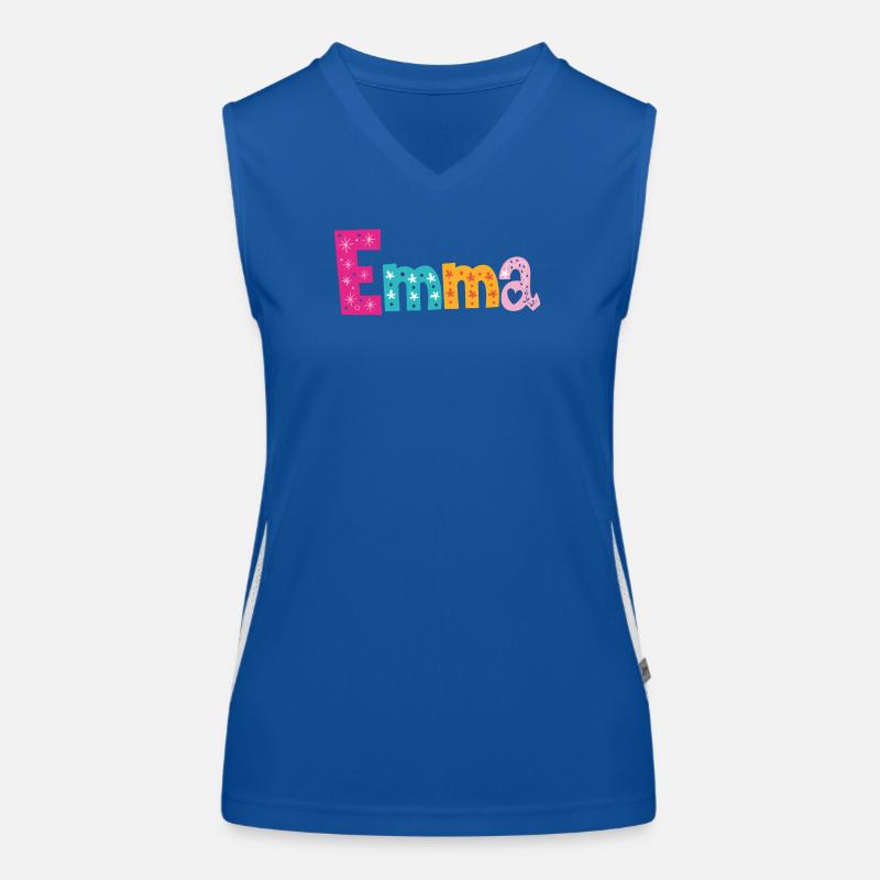 Personalized Emma Name Women's Functional Contrast Tank Top