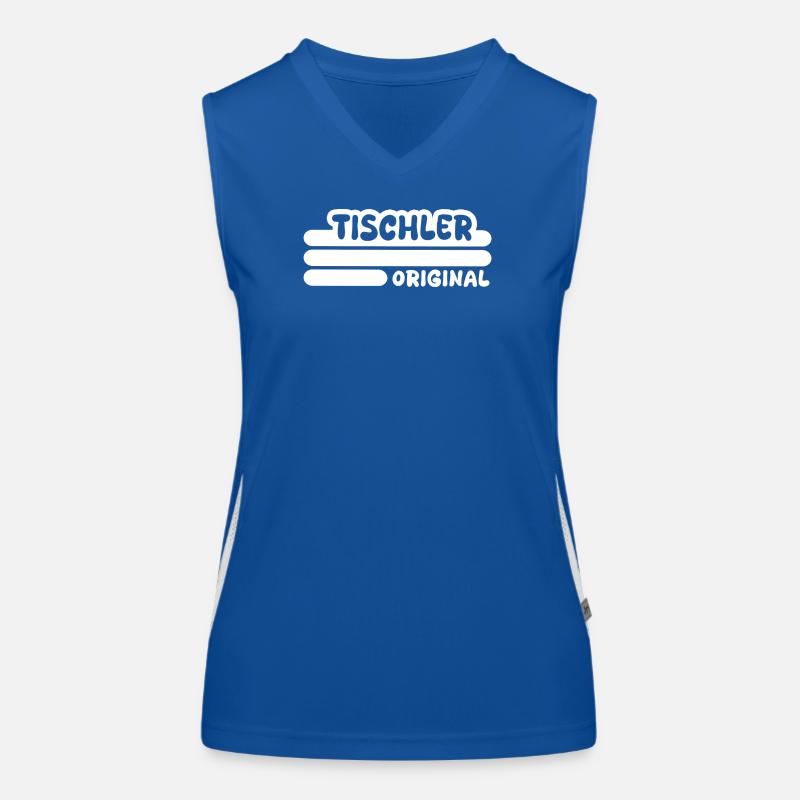 Beruf Tischler Funktionelles Kontrast-Tank Top für Frauen