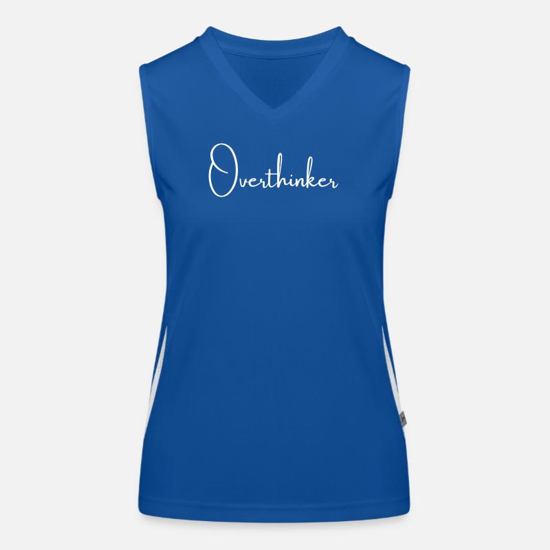 Overthinker | Greysoul Thoughts Funktionelles Kontrast-Tank Top für Frauen