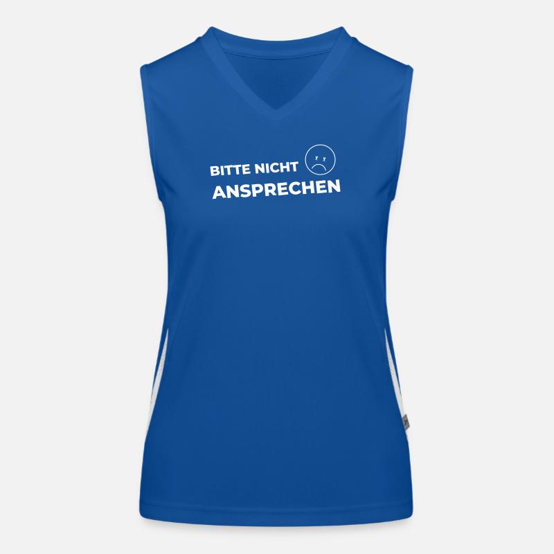 Bitte nicht ansprechen Funktionelles Kontrast-Tank Top für Frauen