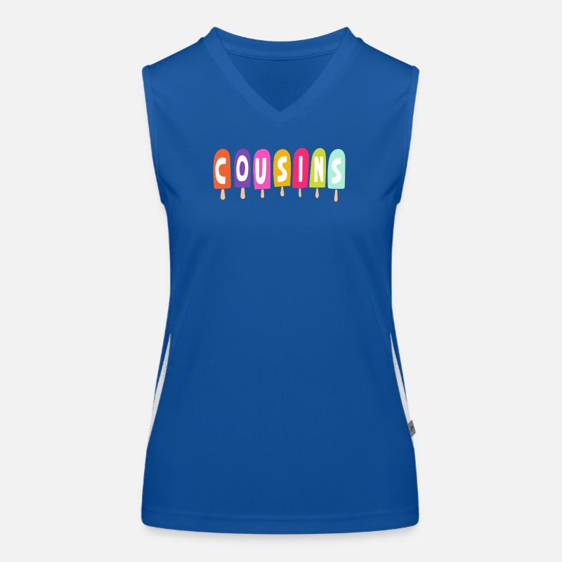 Cousins – Popsicles Débardeur respirant contrasté Femme