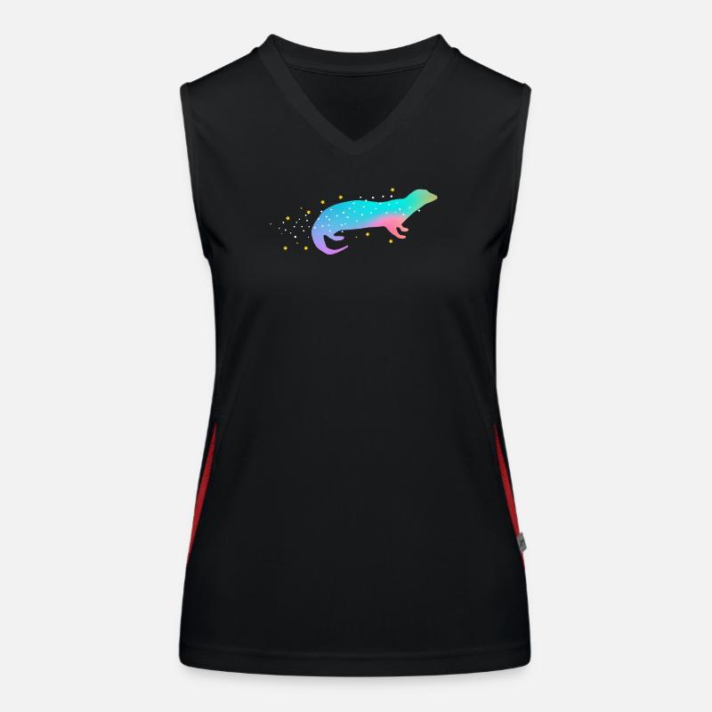 Sea Otter Gradient Funktionelles Kontrast-Tank Top für Frauen