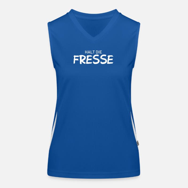 Shut Up - Cool Saying Women's Functional Contrast Tank Top