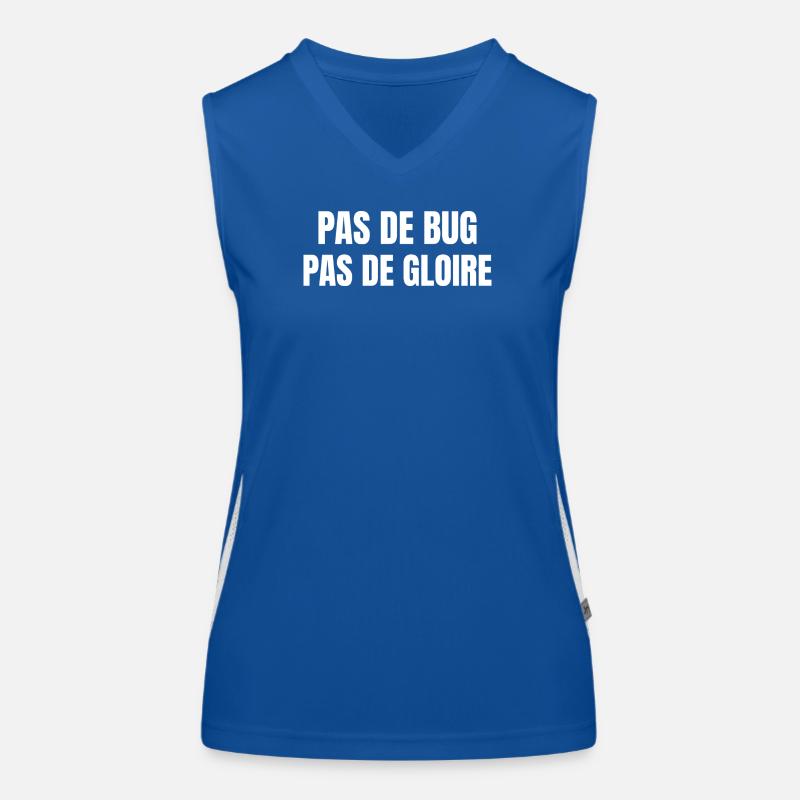 Pas de bug pas de gloire Débardeur respirant contrasté Femme