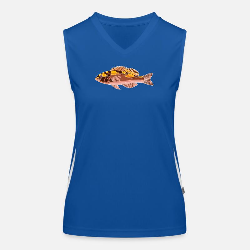 Tabaksbarsch Funktionelles Kontrast-Tank Top für Frauen