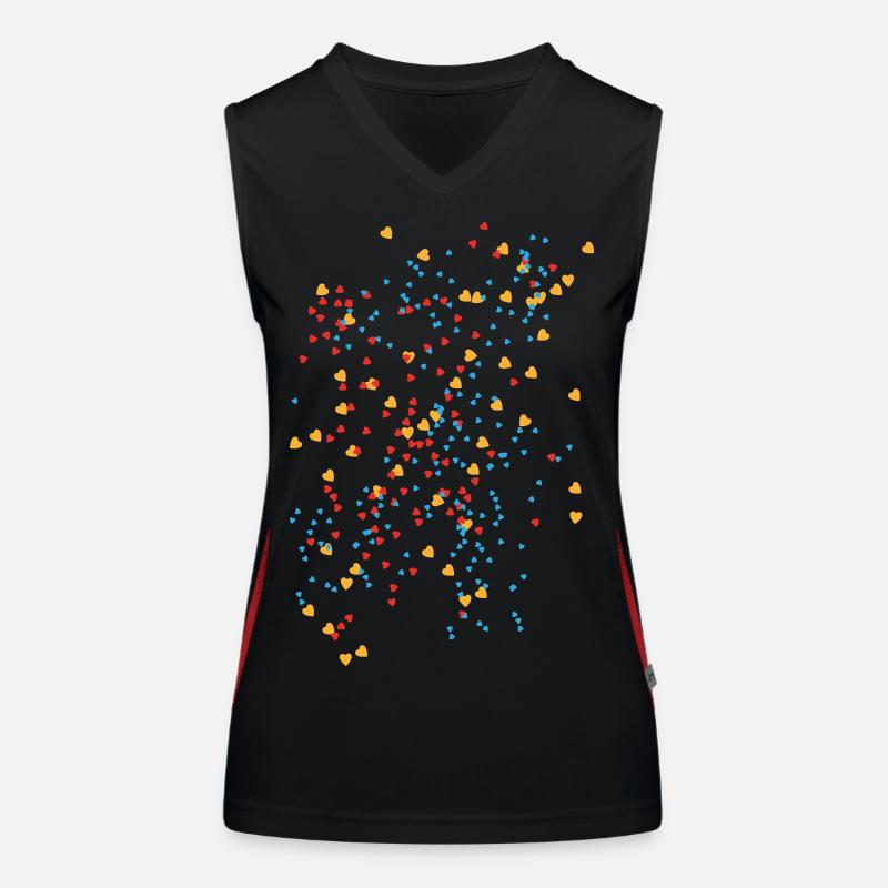 Konfetti Funktionelles Kontrast-Tank Top für Frauen