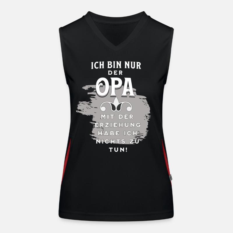 Opa hat sein Enkelkind Funktionelles Kontrast-Tank Top für Frauen