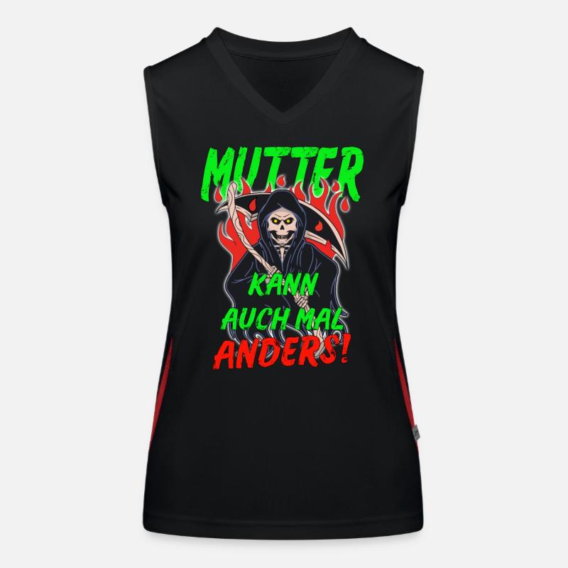 Mutter kann auch mal anders Mama Geschenk Funktionelles Kontrast-Tank Top für Frauen