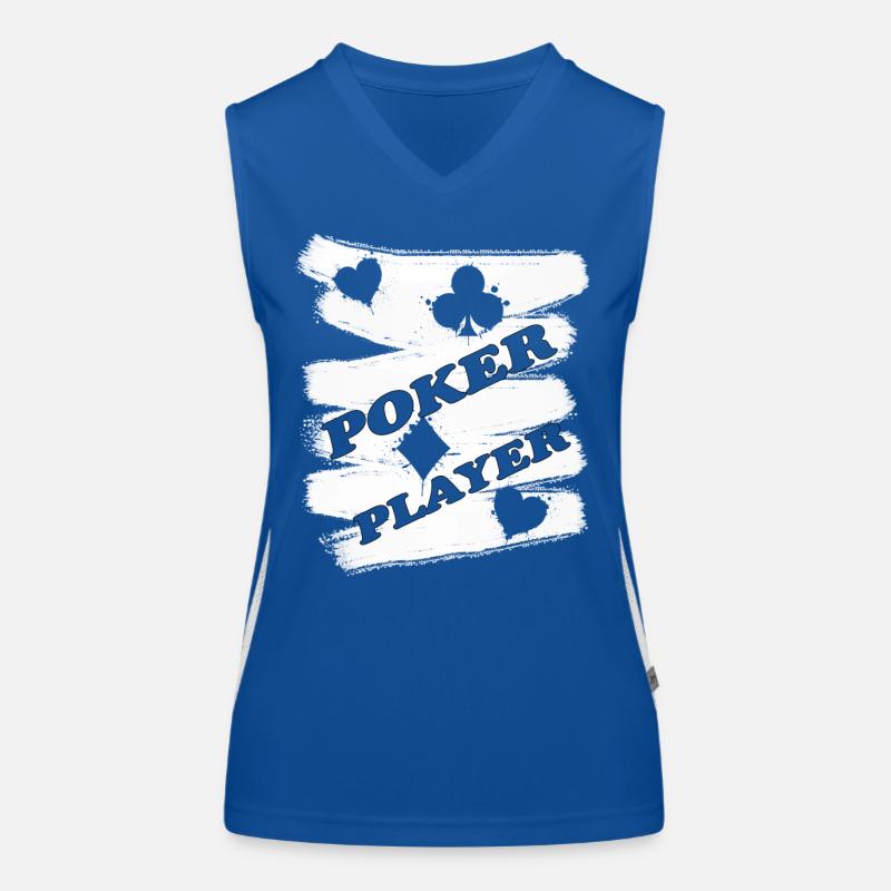Poker Player Design Funktionelles Kontrast-Tank Top für Frauen