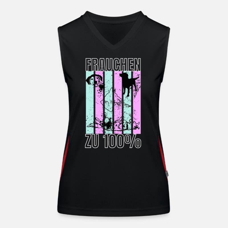 Hunde ein Hund ist ein treuer Freund Funktionelles Kontrast-Tank Top für Frauen
