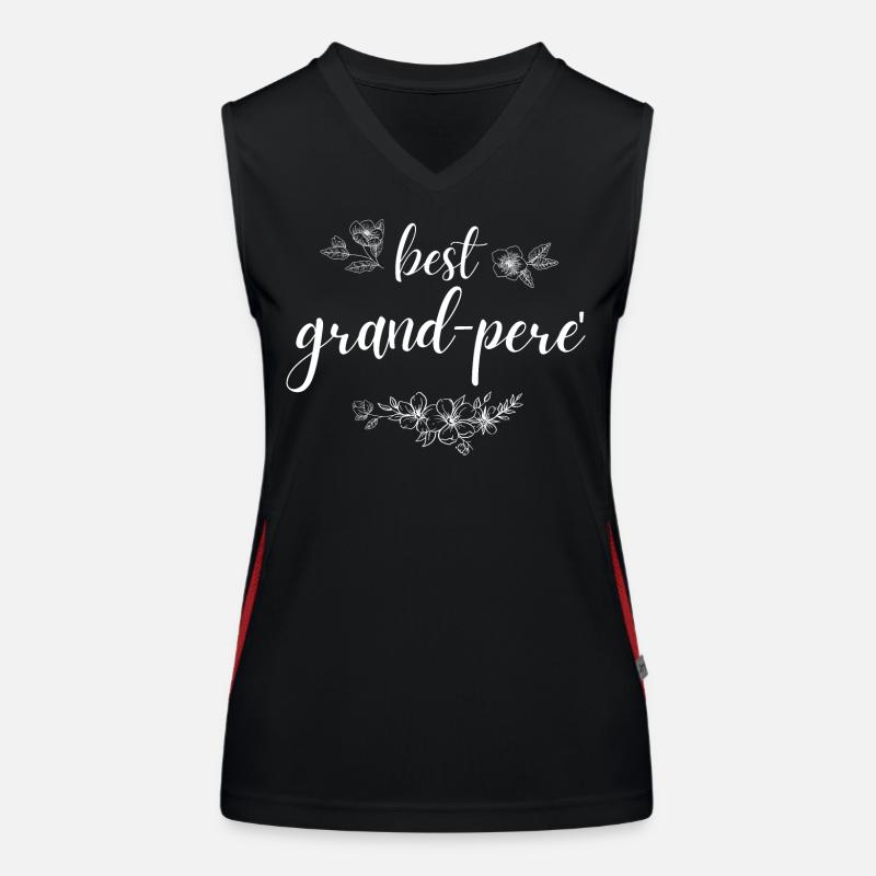 Grand-pere. grand-pere gift Women's Functional Contrast Tank Top
