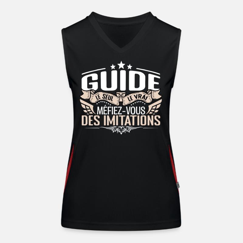 Guide le seul Guide le vrai Guide Débardeur respirant contrasté Femme