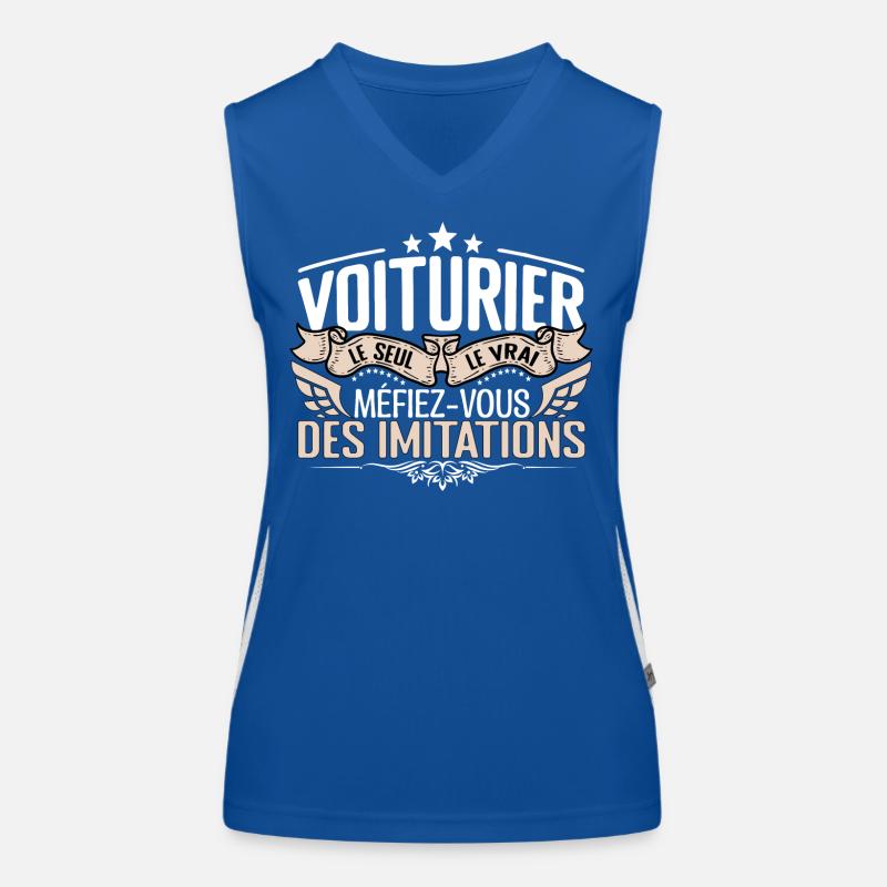 Voiturier le seul Voiturier le vrai Voiturier Débardeur respirant contrasté Femme