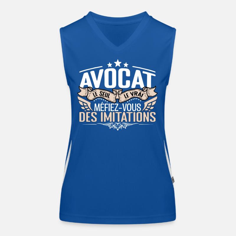 Avocat le seul Avocat le vrai Avocat Débardeur respirant contrasté Femme