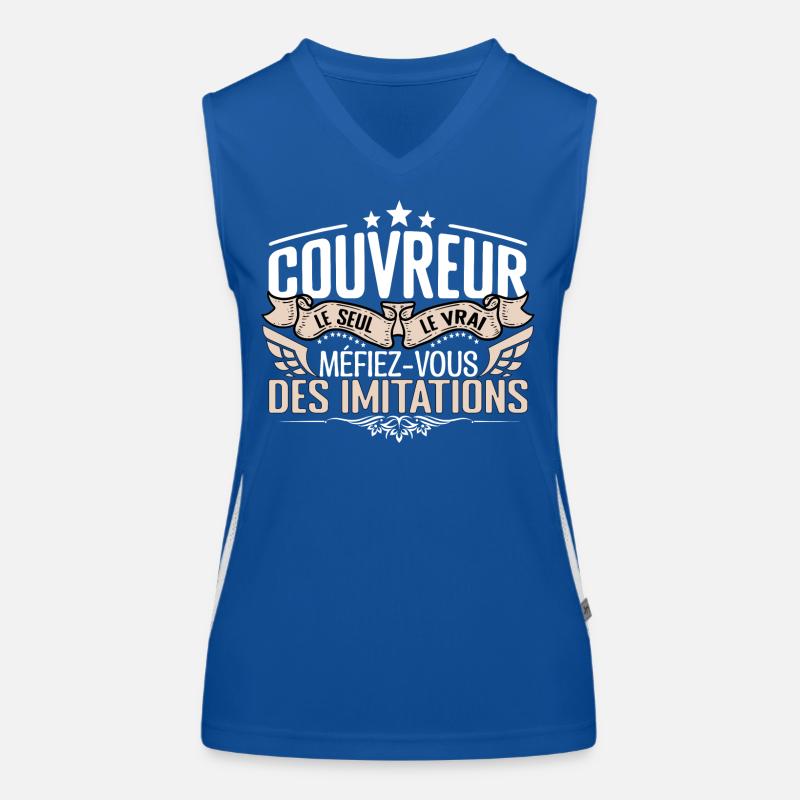 Couvreur le seul Couvreur le vrai Couvreur Débardeur respirant contrasté Femme