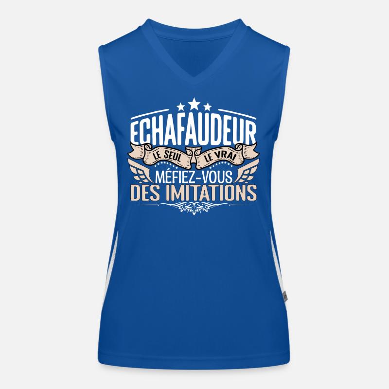 Échafaudeur le seul Échafaudeur le vrai Échafaudeu Débardeur respirant contrasté Femme