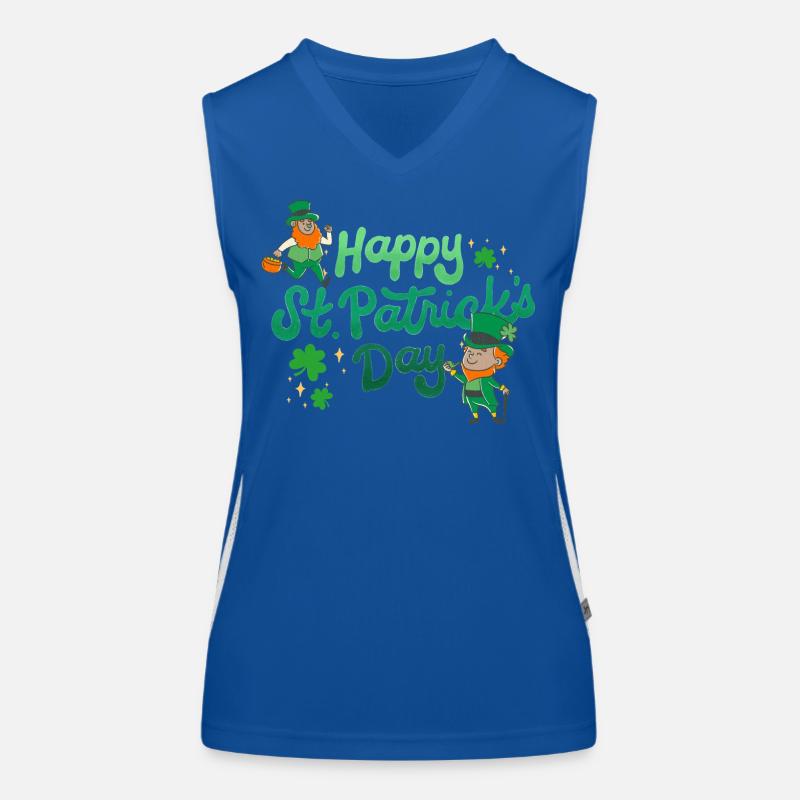Fröhlichen St Patrick Tag. St. Patrick's Day! Funktionelles Kontrast-Tank Top für Frauen