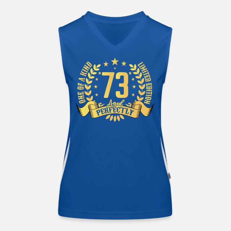 73 ans cadeau d’anniversaire 73 ans Débardeur respirant contrasté Femme