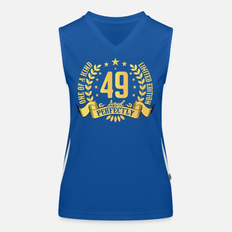 49 years birthday gift 49 years Women's Functional Contrast Tank Top