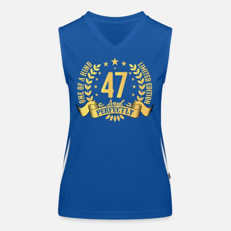 47 years birthday gift 47 years Women's Functional Contrast Tank Top