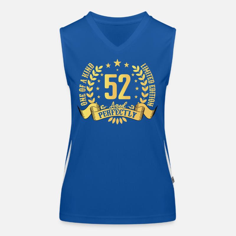 52 ans cadeau d’anniversaire 52 ans Débardeur respirant contrasté Femme