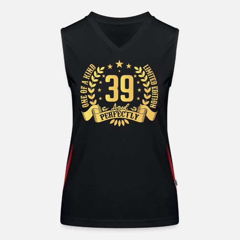 39 years birthday gift 39 years Women's Functional Contrast Tank Top