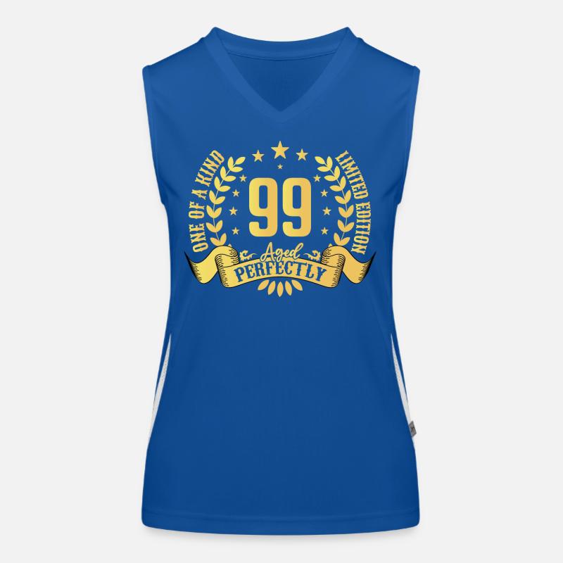 99 years birthday gift 99 years Women's Functional Contrast Tank Top