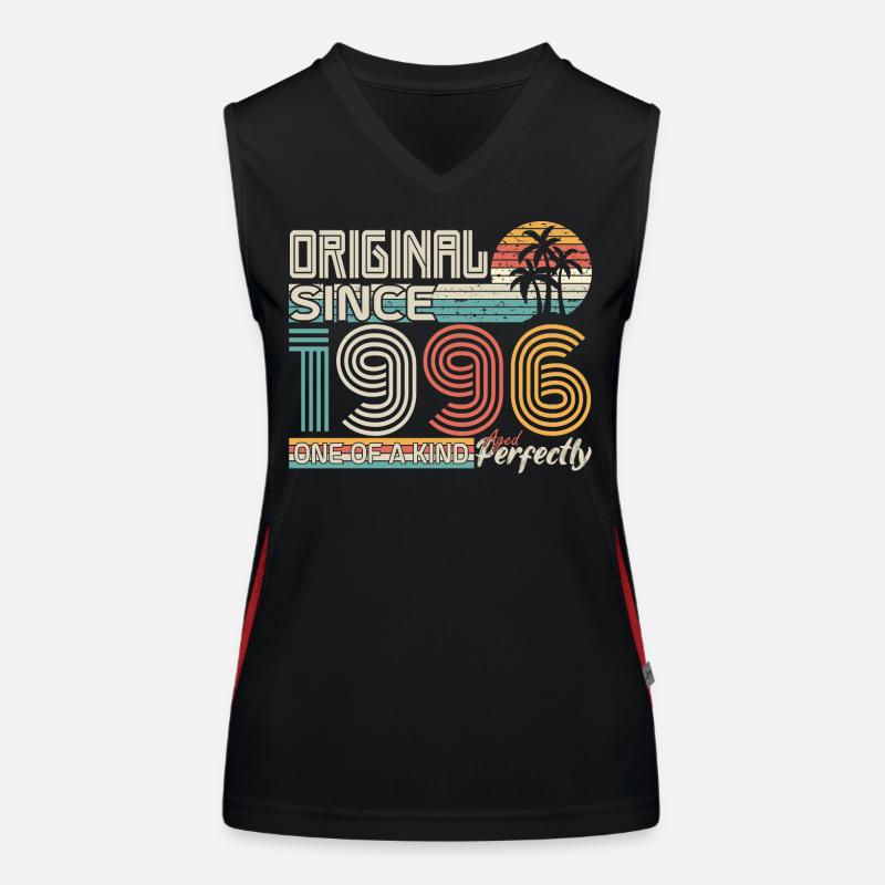1996 anniversary 1996 born in 1996 anniversary Women's Functional Contrast Tank Top