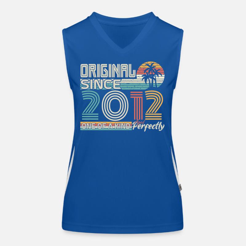2012 Jubiläum 2012 geboren 2012 Jubiläum Funktionelles Kontrast-Tank Top für Frauen