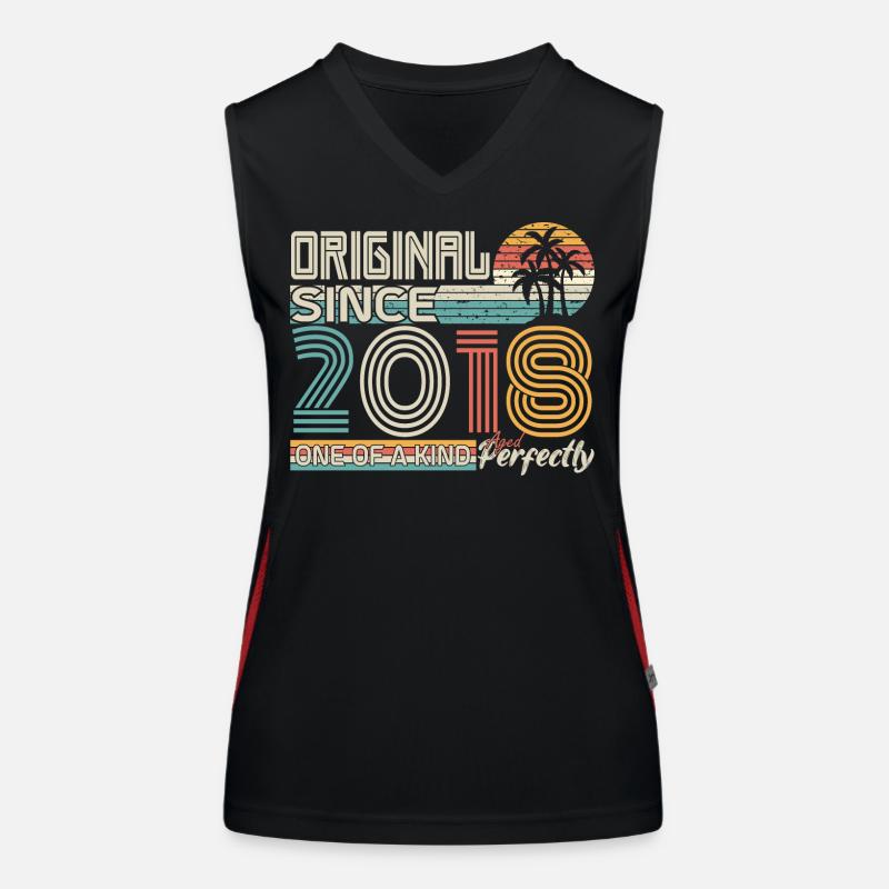 2018 anniversary 2018 born in 2018 anniversary Women's Functional Contrast Tank Top