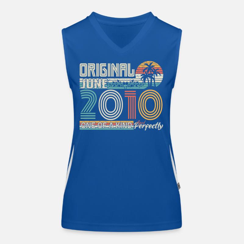 Juni 2010 Juni-Jubiläum Juni 2010 Funktionelles Kontrast-Tank Top für Frauen