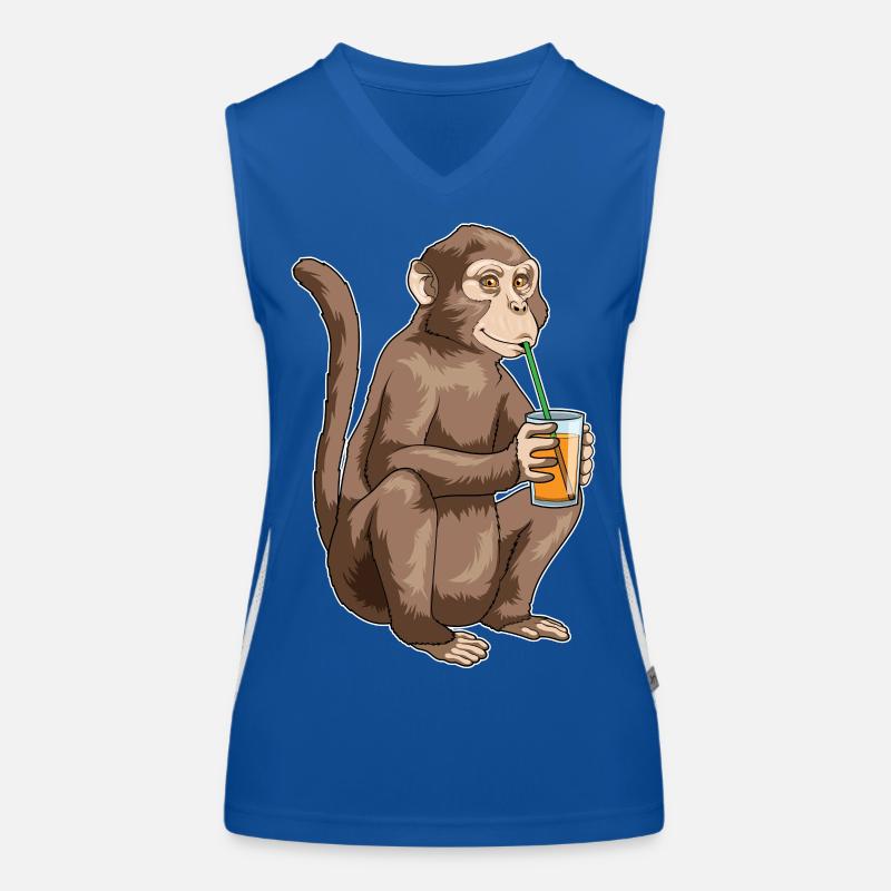 Jus de singe Débardeur respirant contrasté Femme