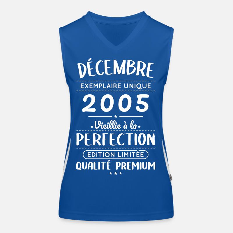 Anniversaire 20 ans - Décembre 2005 Perfection Débardeur respirant contrasté Femme