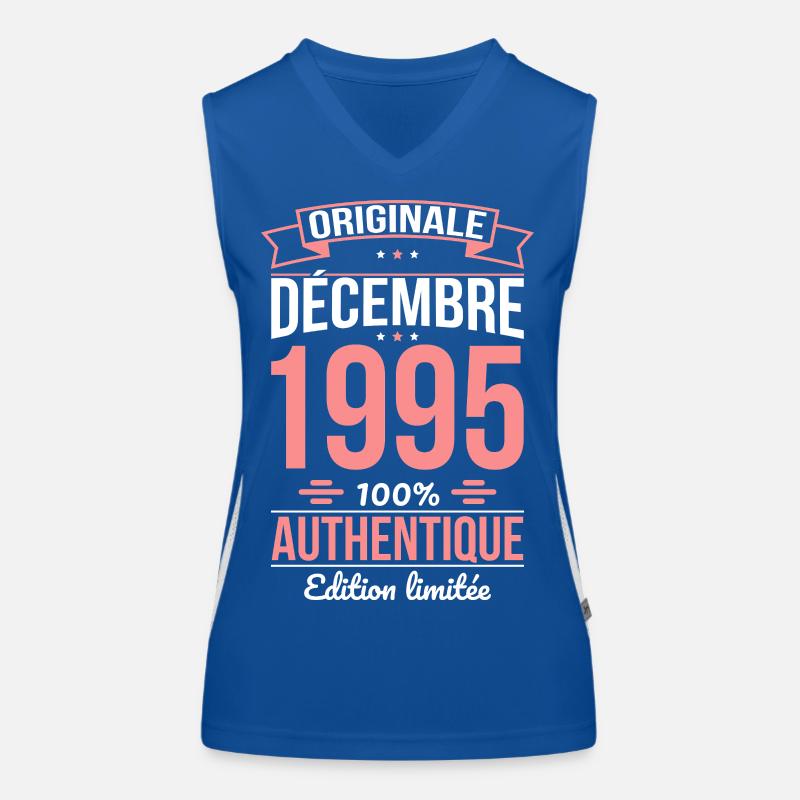 Anniversaire 30 ans - Originale - Décembre 1995 Débardeur respirant contrasté Femme