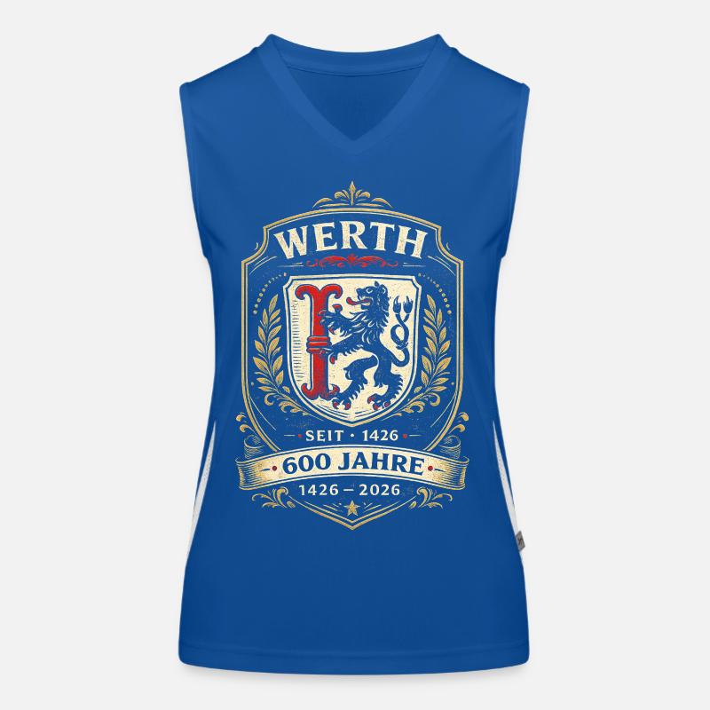 Werth 600 Jahre Wappen Funktionelles Kontrast-Tank Top für Frauen
