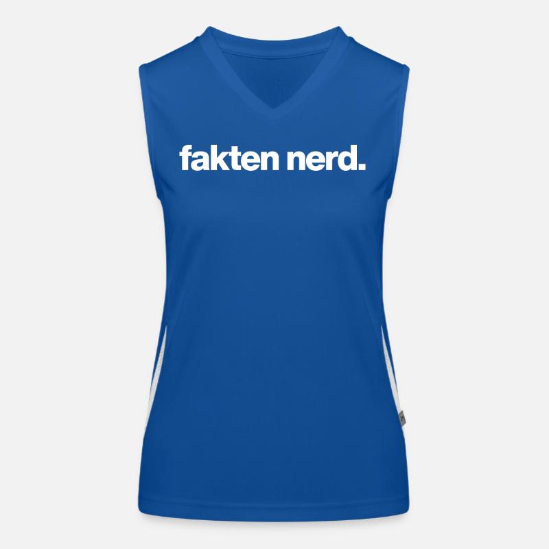 Fake Nerd Funktionelles Kontrast-Tank Top für Frauen