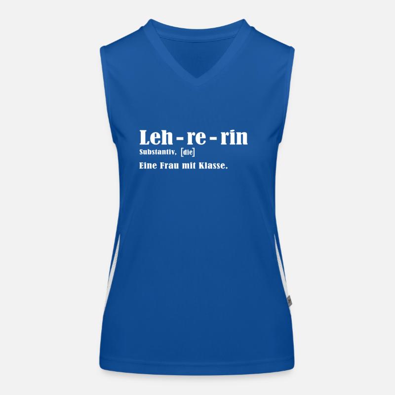 Lehrerin Abschiedsgeschenk - Danke von der Klasse Funktionelles Kontrast-Tank Top für Frauen