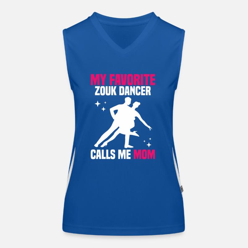 Zouk - Tanz mit Zouk-Tänzer von Zouk-Lehrer Funktionelles Kontrast-Tank Top für Frauen