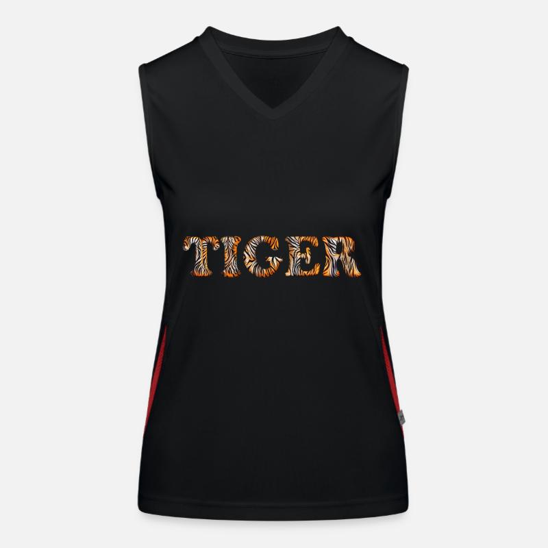 Tiger Text cool Women's Functional Contrast Tank Top