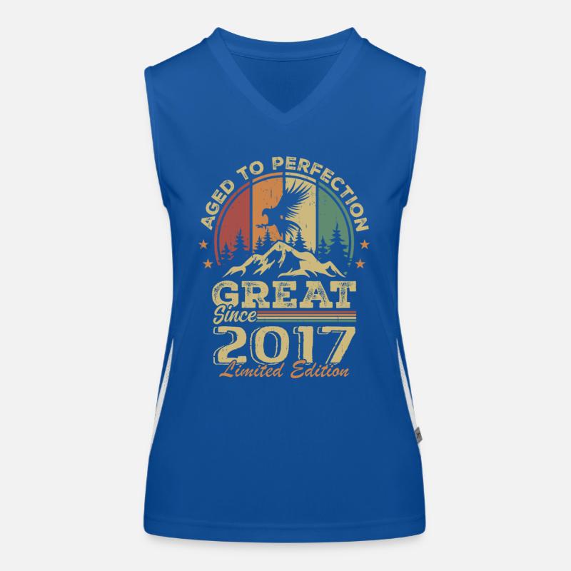 Vintage Geburtstag 2017 - Retro Geschenkidee 2017 Funktionelles Kontrast-Tank Top für Frauen