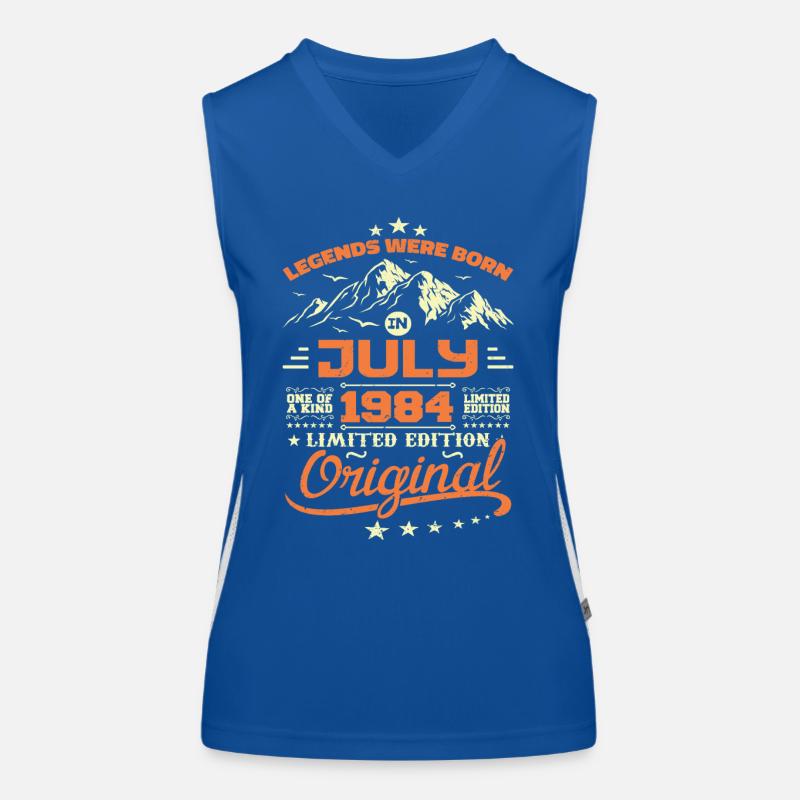 Juli 1984 Geburtstagsgeschenk Juli 1984 Funktionelles Kontrast-Tank Top für Frauen