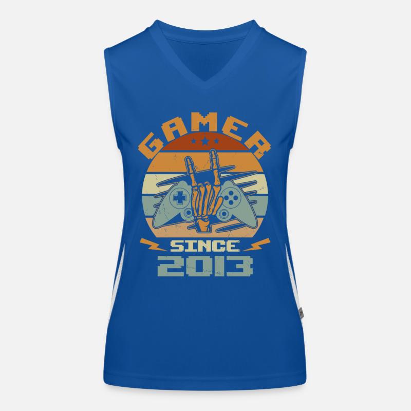 Gamer Since 2013 - Gaming Cadeau Anniversaire 2013 Débardeur respirant contrasté Femme