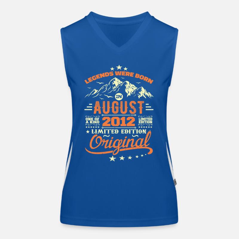 August 2012 Geburtstag August 2012 Vintage Geschenk Funktionelles Kontrast-Tank Top für Frauen